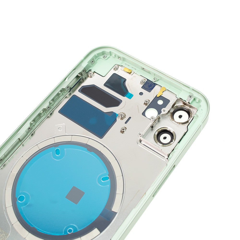 Rear Housing for iPhone 12 (NO LOGO)-Green Rear Housing for iPhone 12 (NO LOGO)-Green